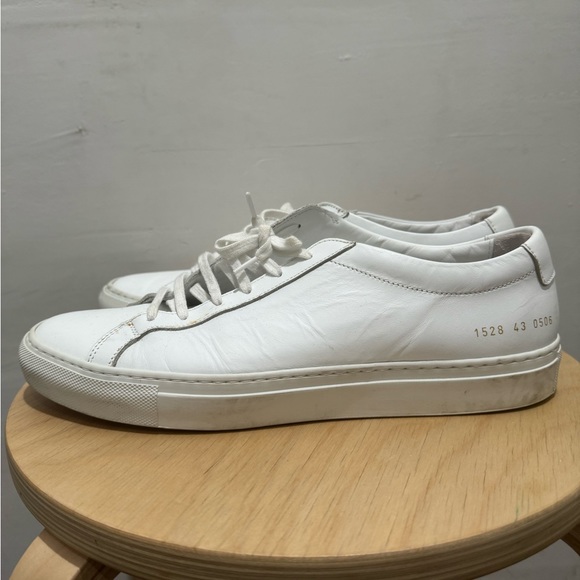 Common Projects Men's Achilles Sneaker Shoes - White Size EU 43/US 10 - Picture 4 of 8